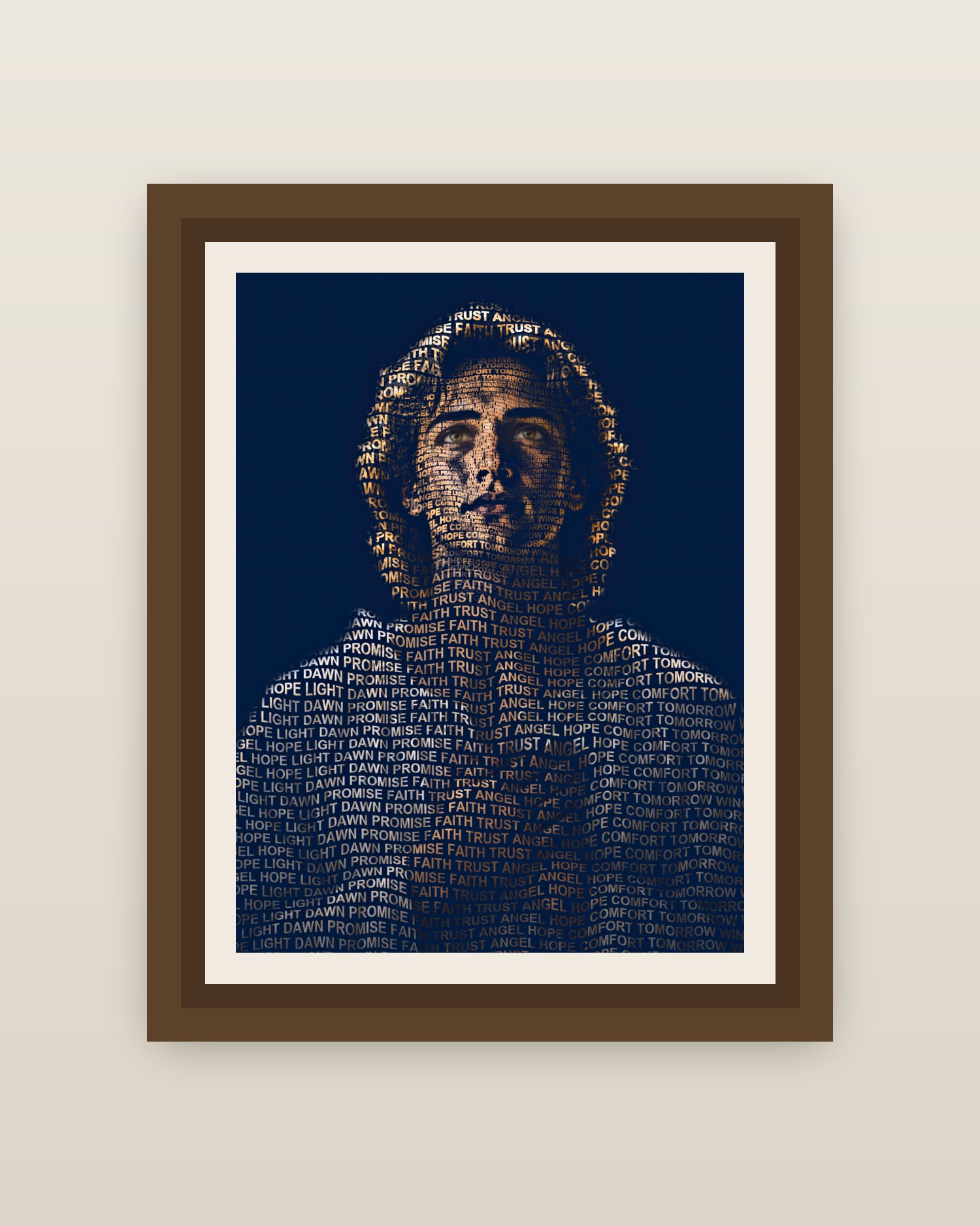 Framed on a wall