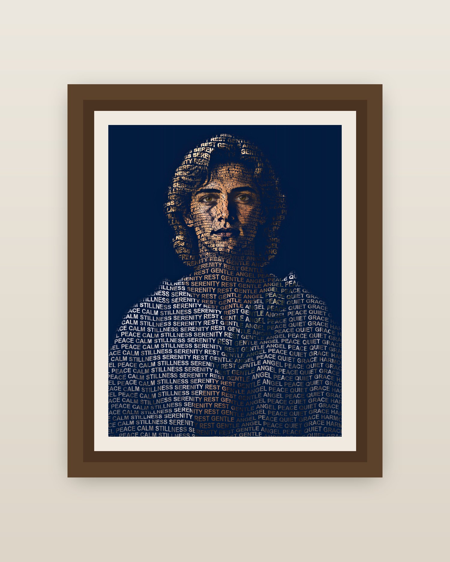 Framed on a wall