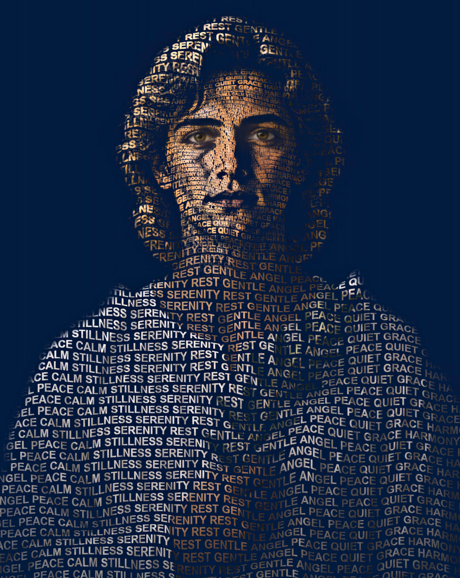 Angel of Peace &mdash; sacred word portrait