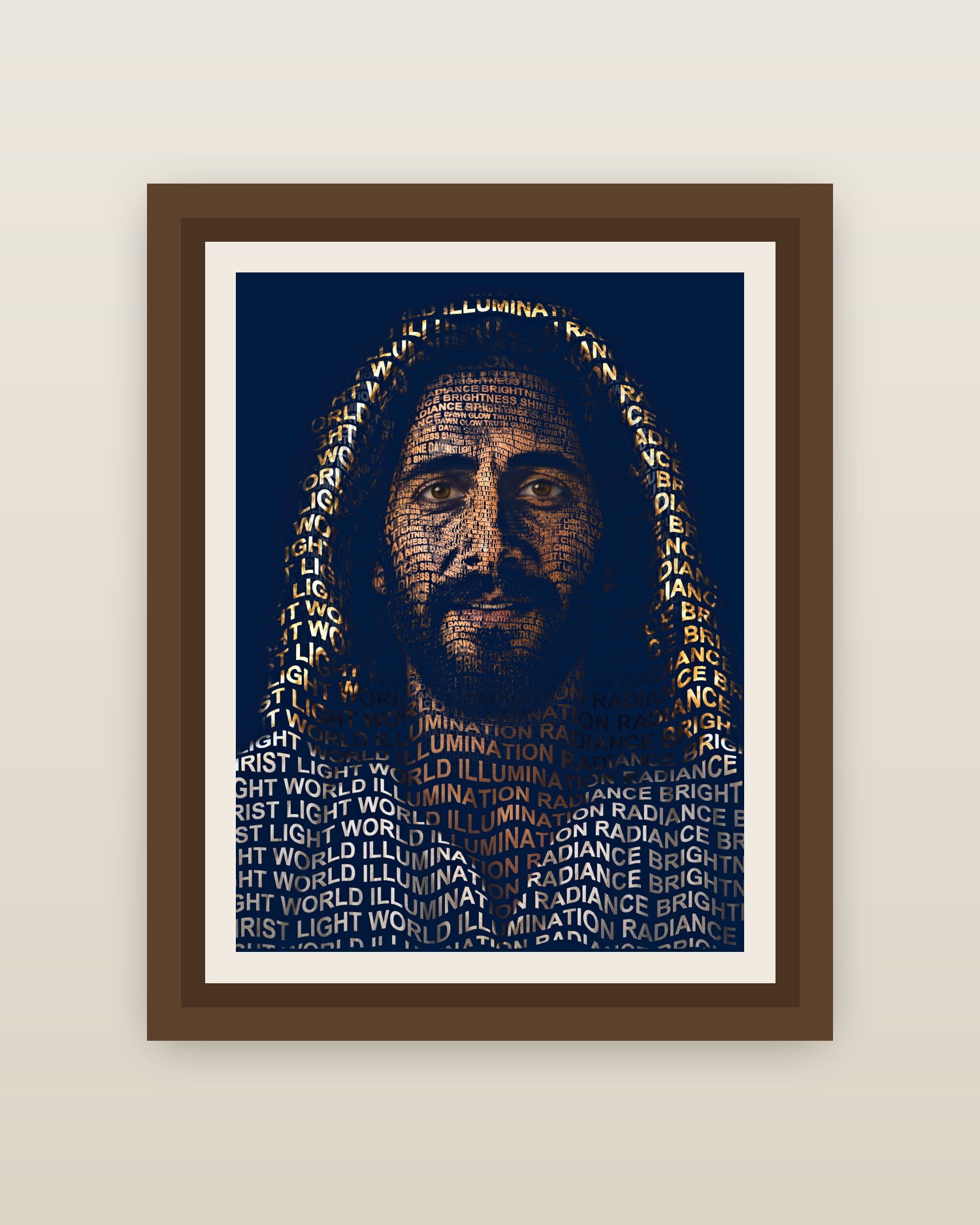 Framed on a wall
