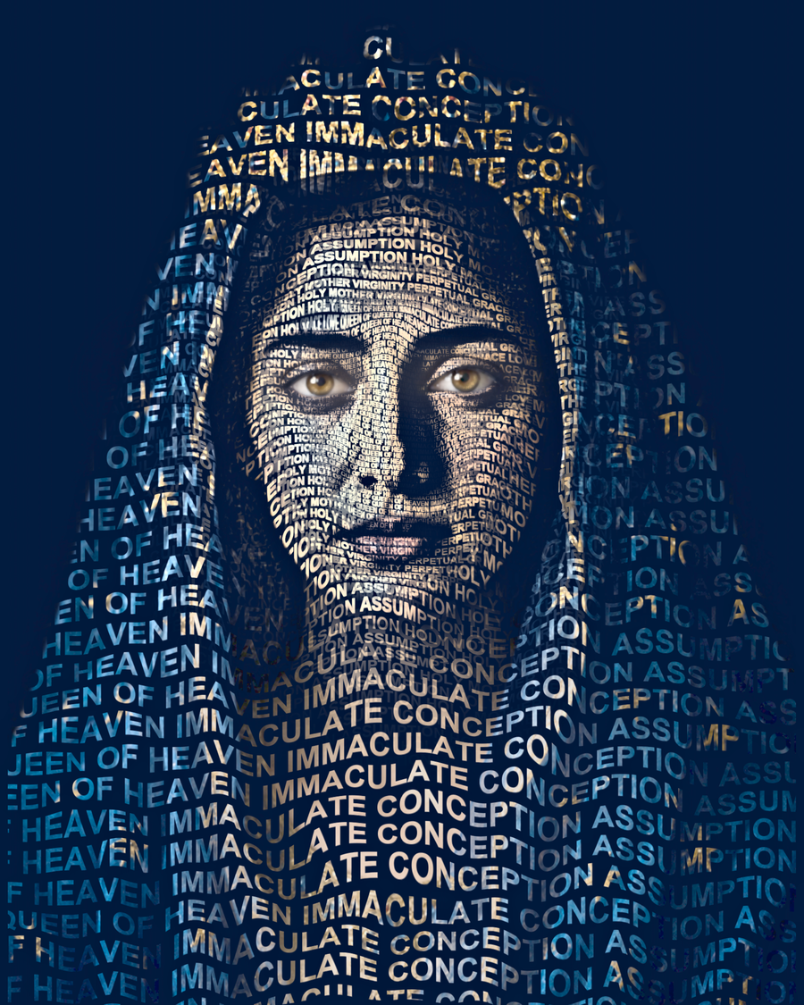 Mary, Queen of Heaven &mdash; sacred word portrait