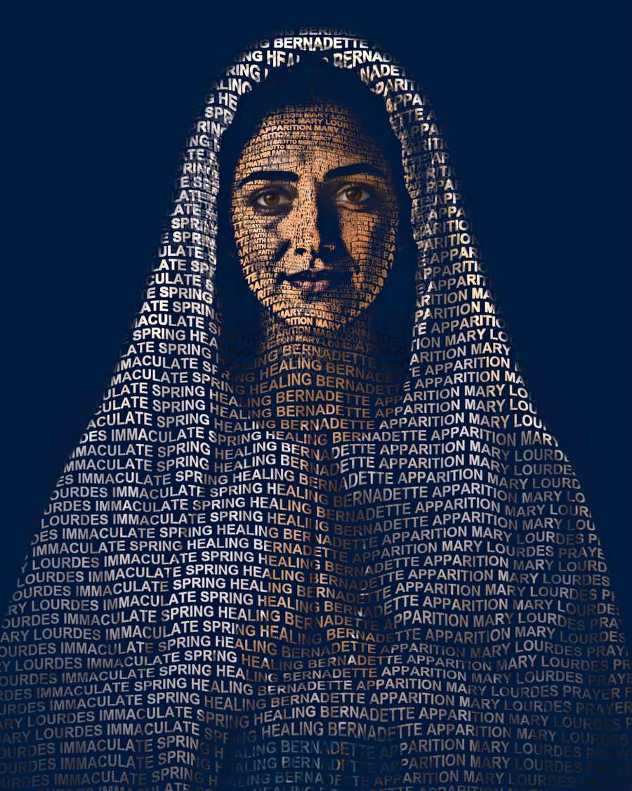 Our Lady of Lourdes &mdash; sacred word portrait