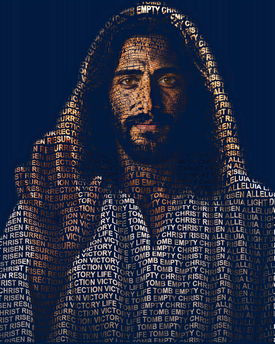 Risen Christ &mdash; sacred word portrait