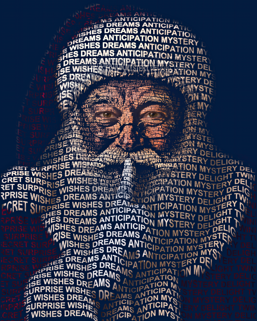 A Christmas Secret &mdash; sacred word portrait