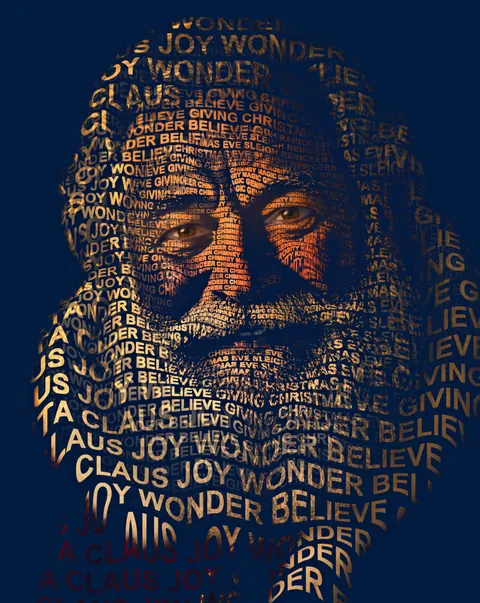 Santa Claus &mdash; word portrait