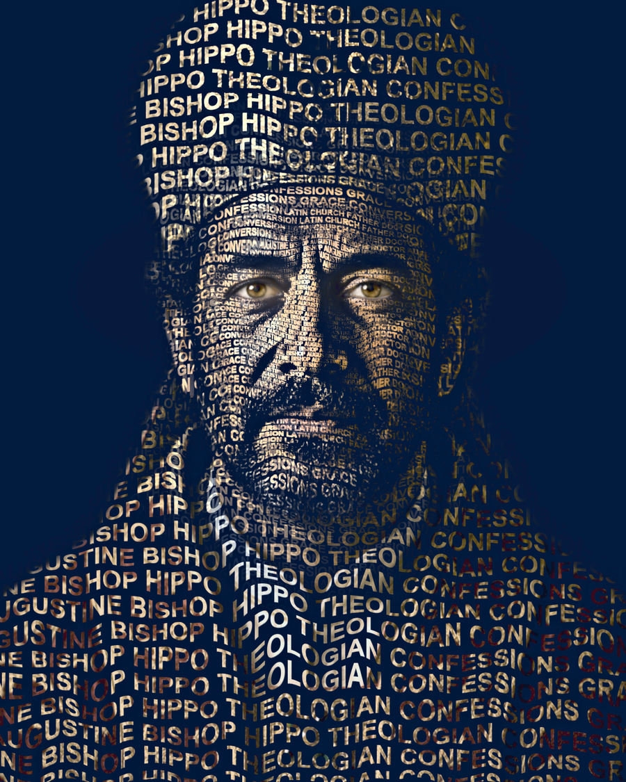 St. Augustine of Hippo &mdash; sacred word portrait