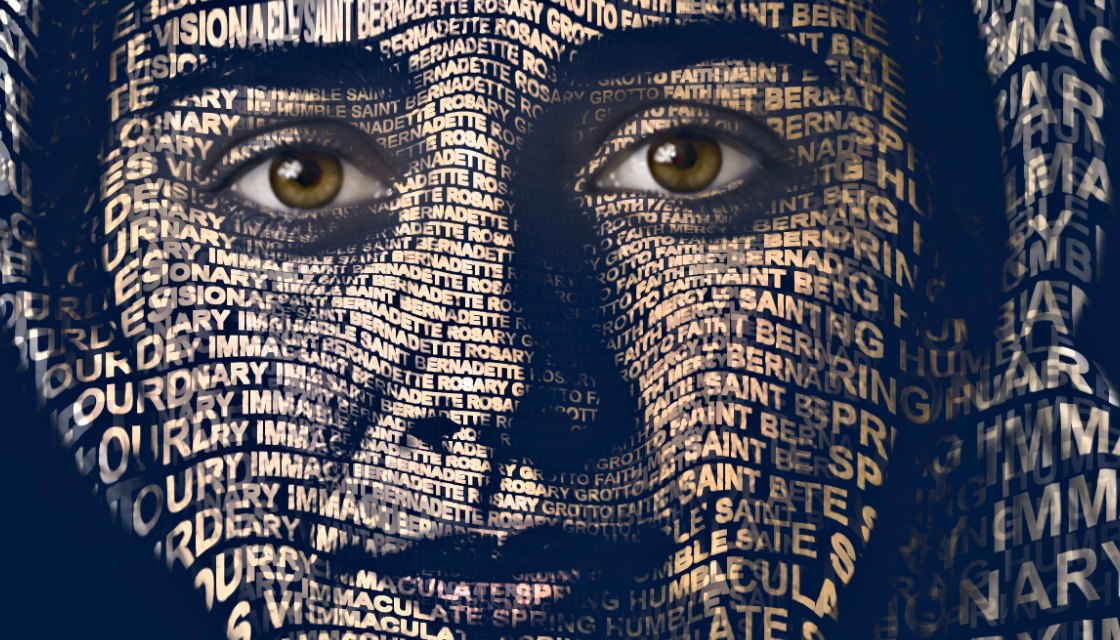 Close-up of the words