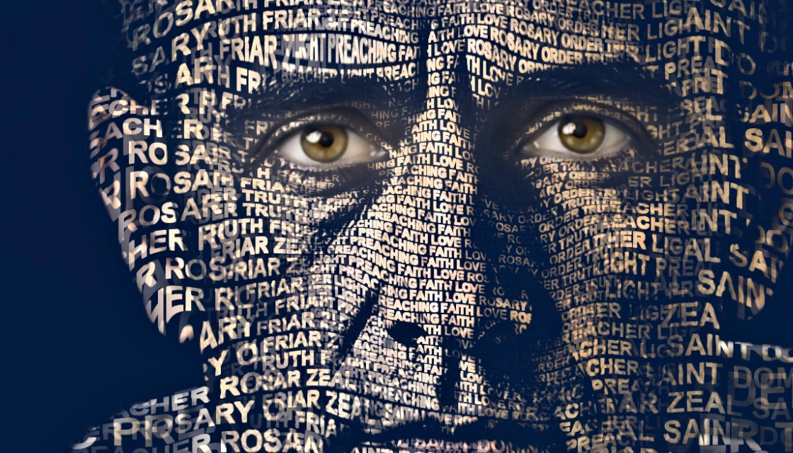 Close-up of the words
