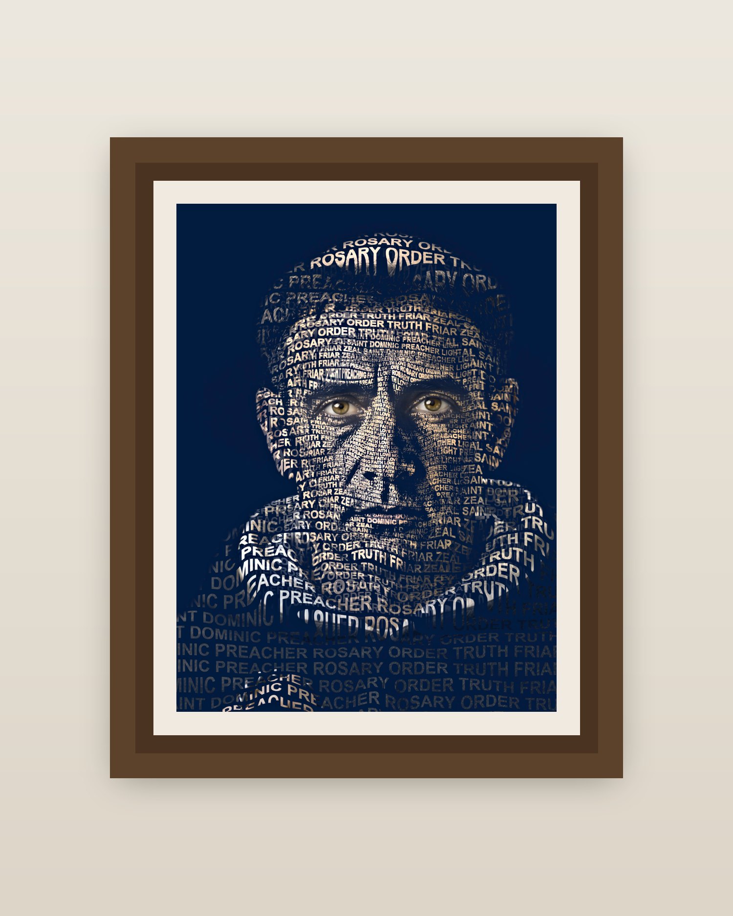 Framed on a wall