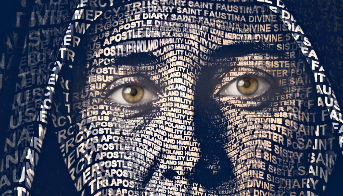 Close-up of the words