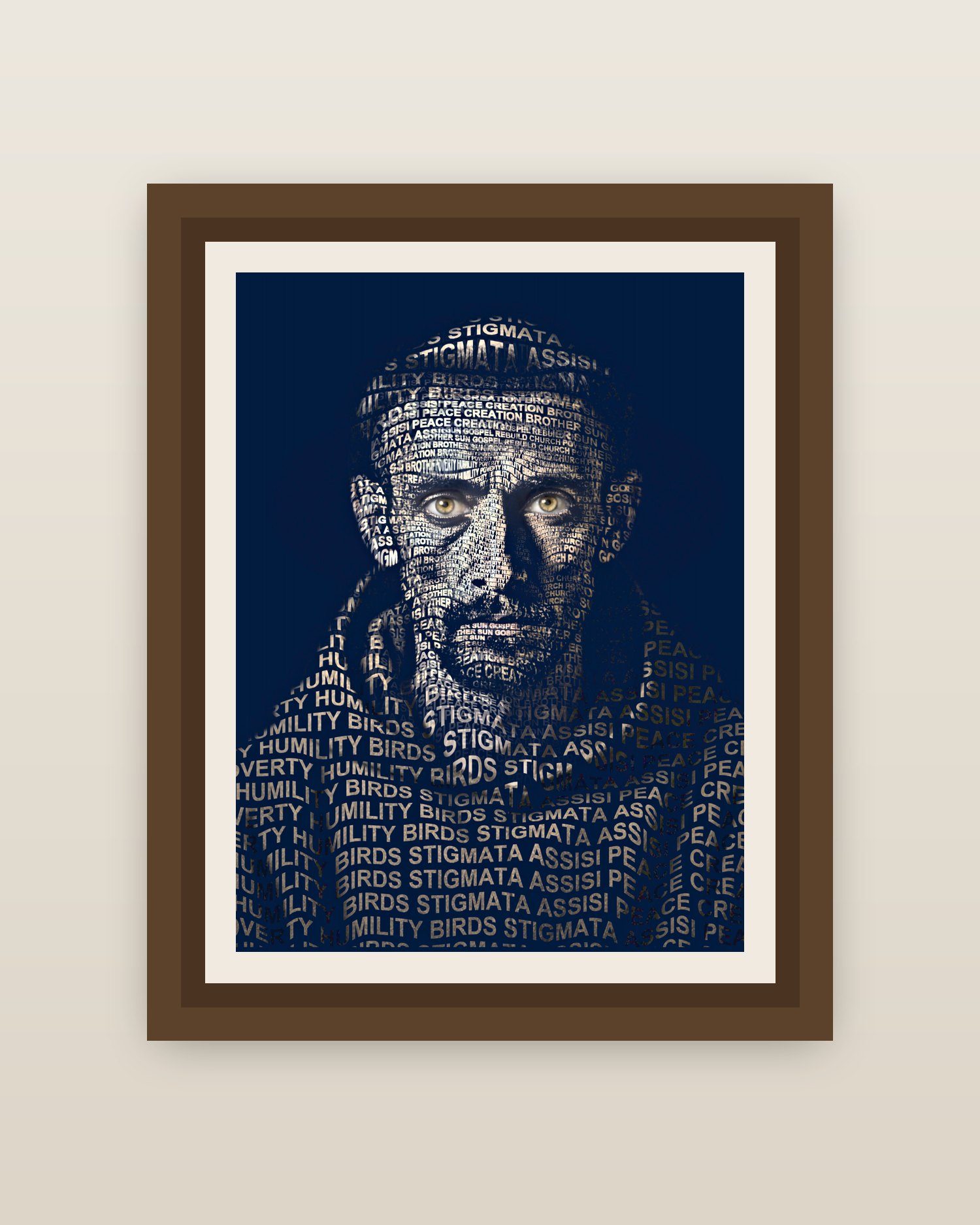 Framed on a wall