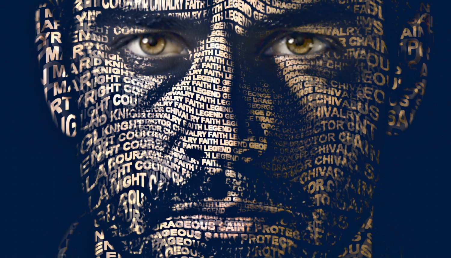 Close-up of the words