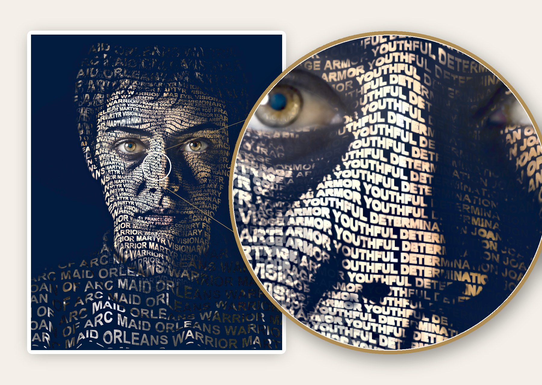 Detail &mdash; made of real words