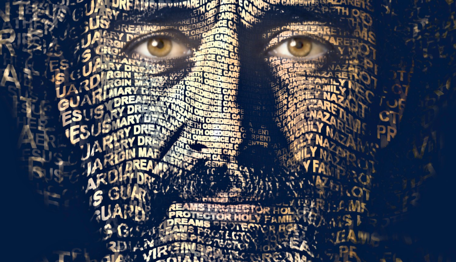 Close-up of the words