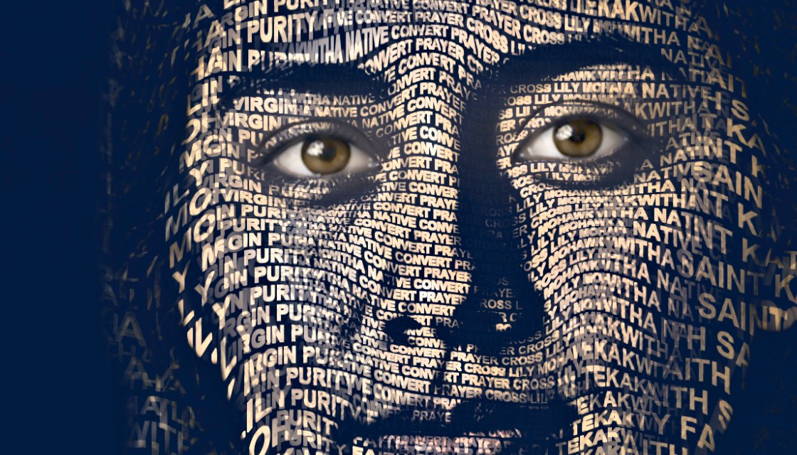 Close-up of the words