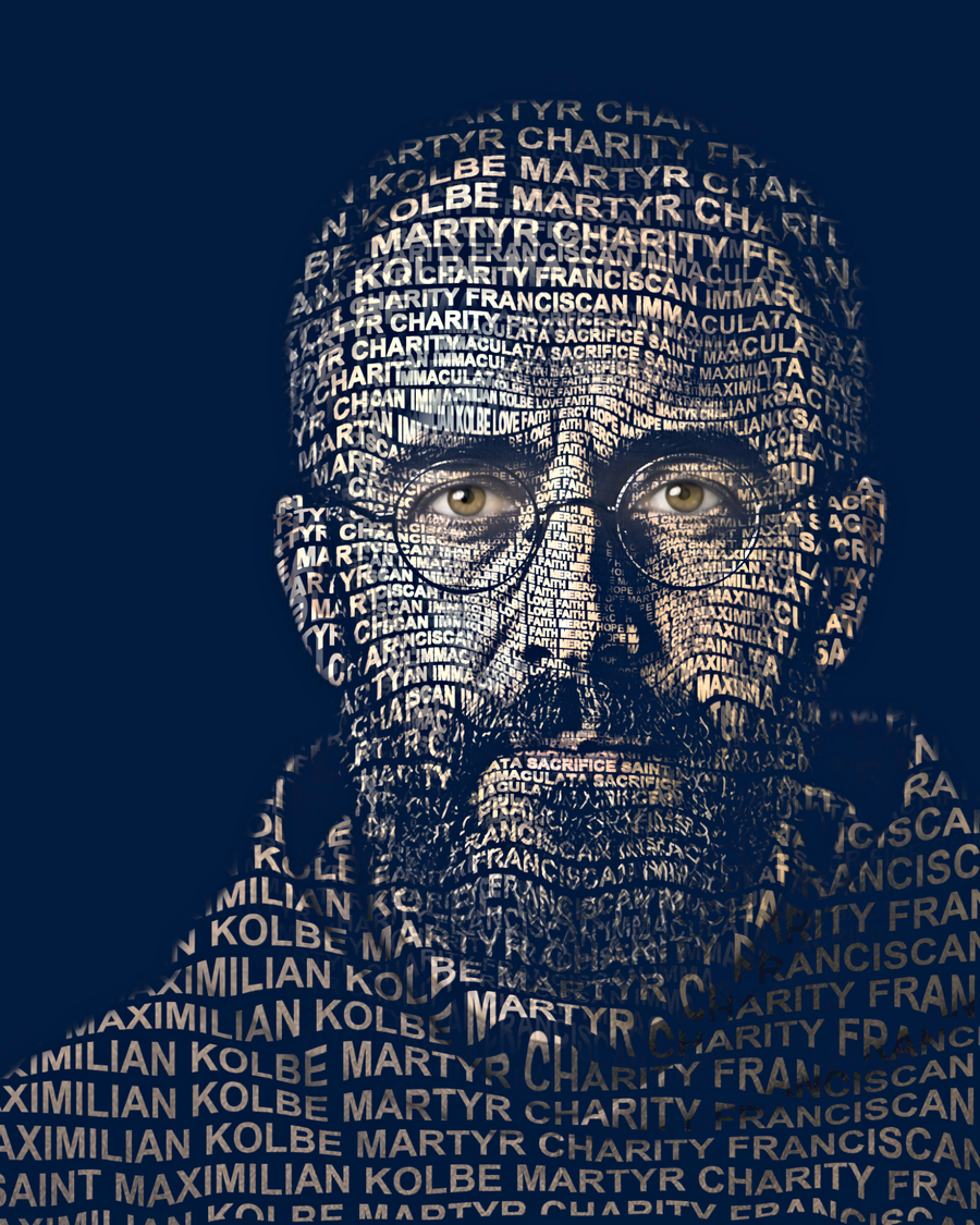 St. Maximilian Kolbe &mdash; sacred word portrait