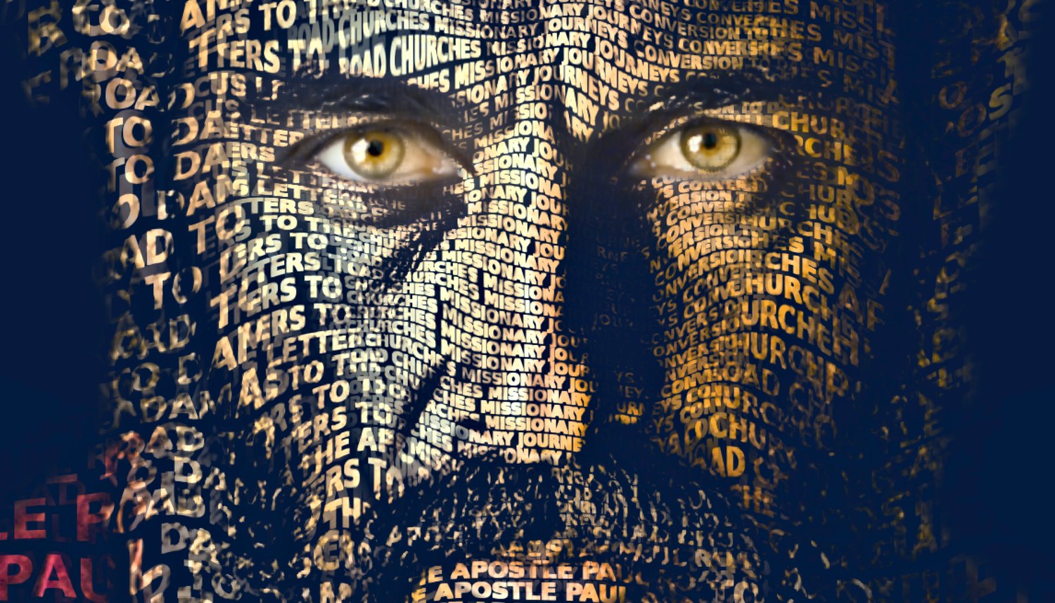 Close-up of the words