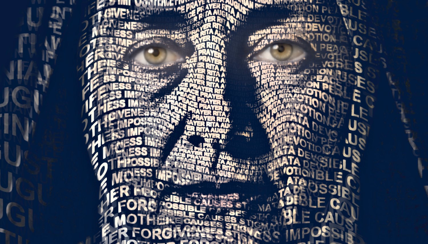 Close-up of the words