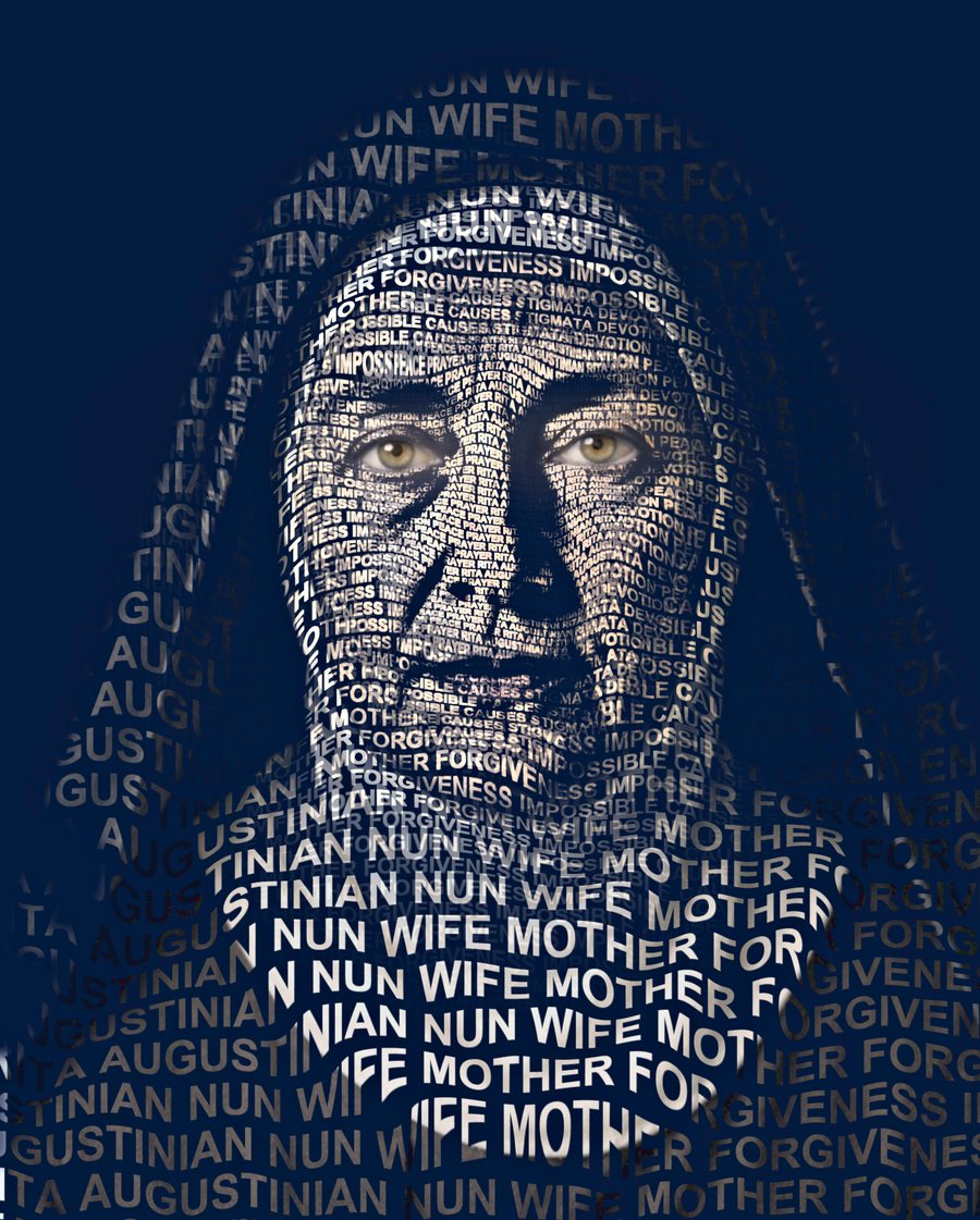St. Rita of Cascia &mdash; sacred word portrait