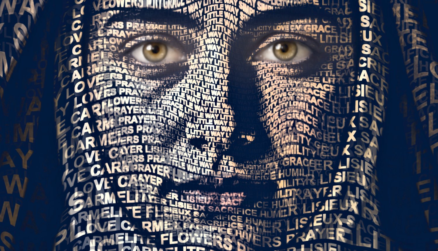 Close-up of the words
