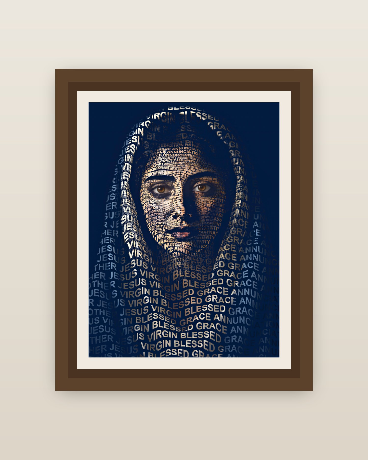 Framed on a wall
